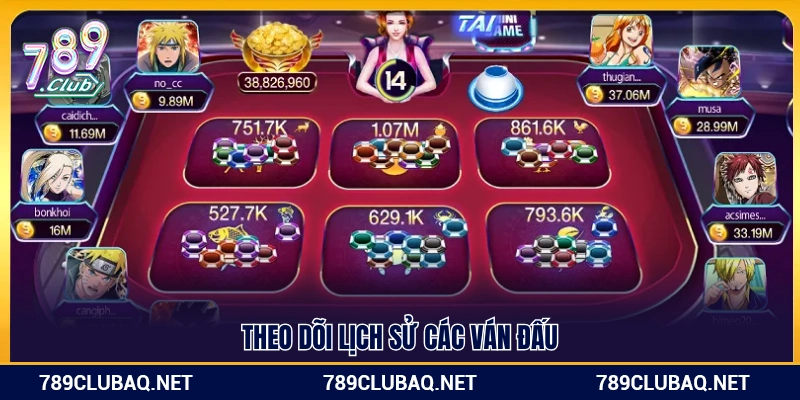 Quan sát kết quả của những ván trước