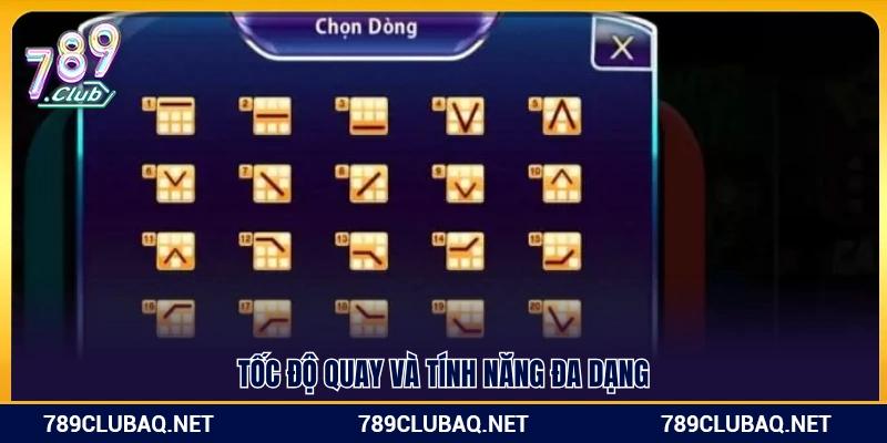 Nhịp độ quay và công năng phong phú